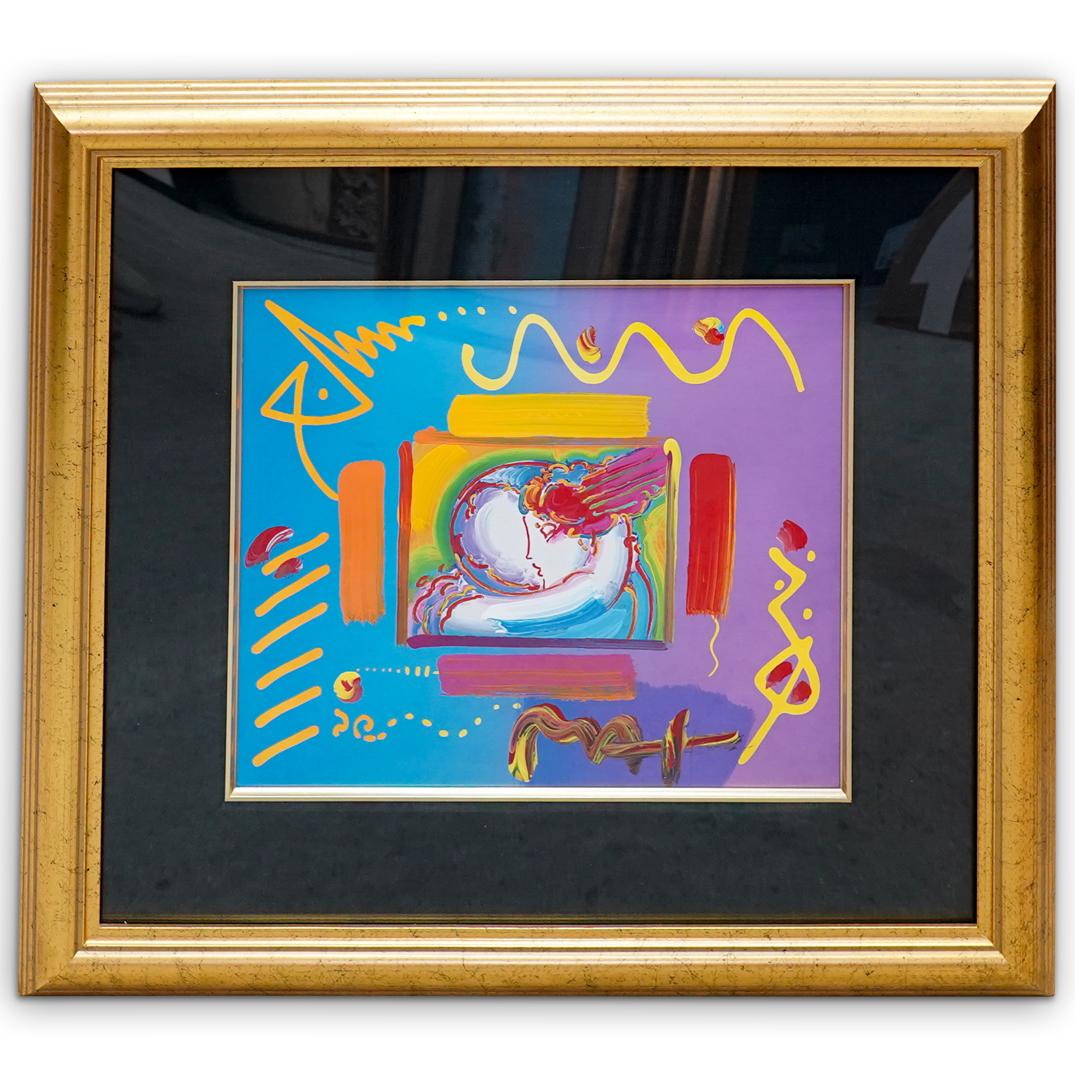 Peter Max (American b. 1937)" I Love The World" Mixed (1 of 3)