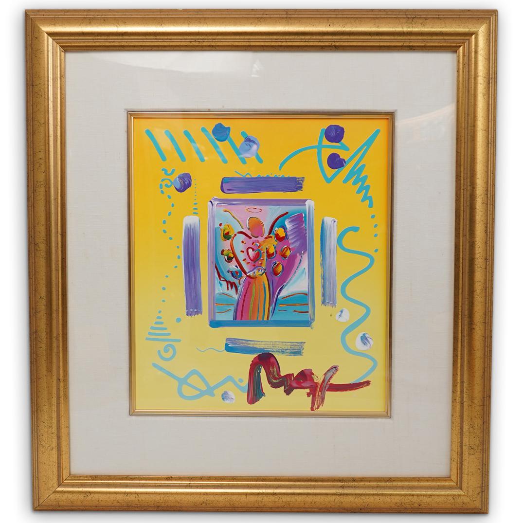Peter Max (American b. 1937) "Angel With Heart" Mixed (1 of 3)