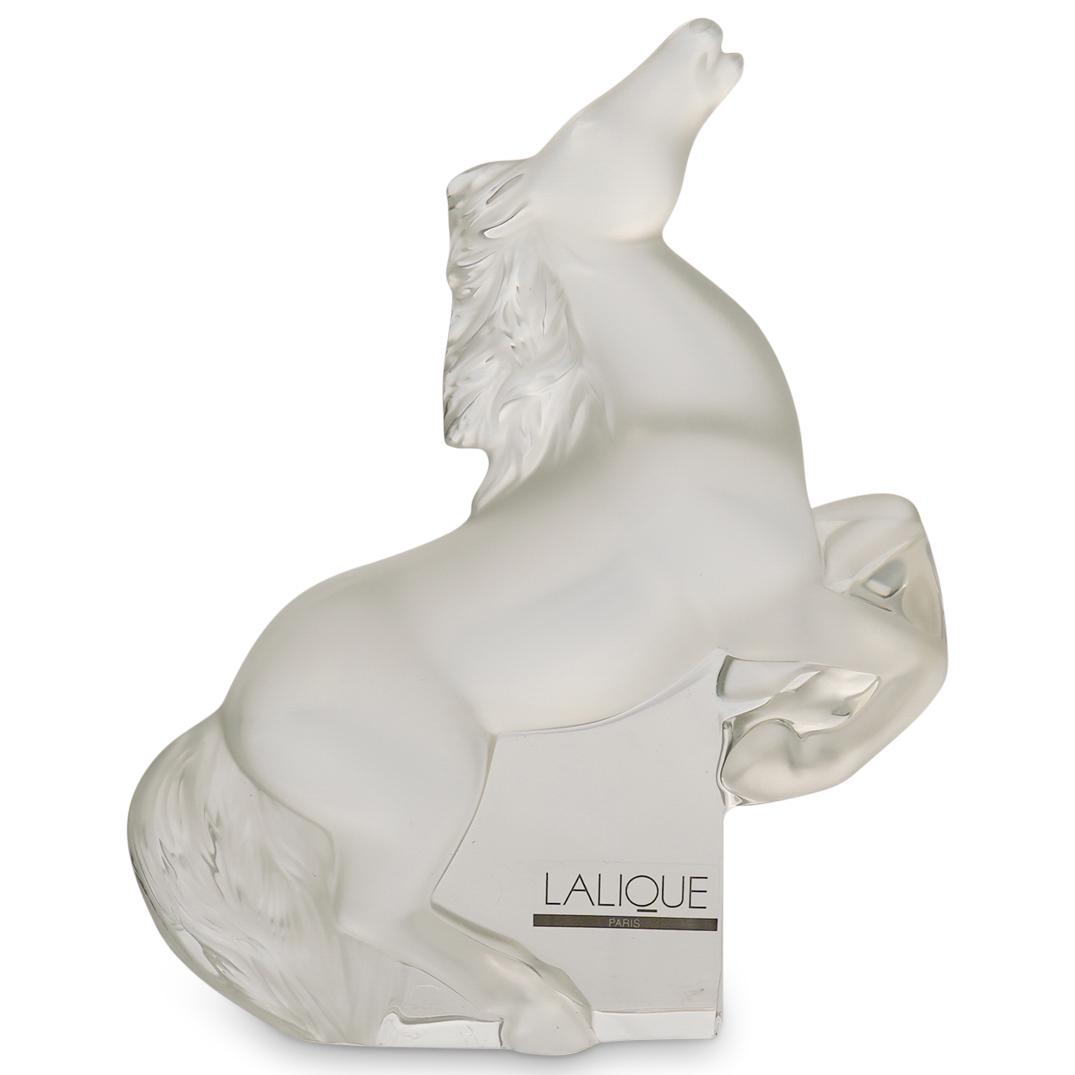 Lalique Crystal "Rearing Kazak" Horse (1 of 5)