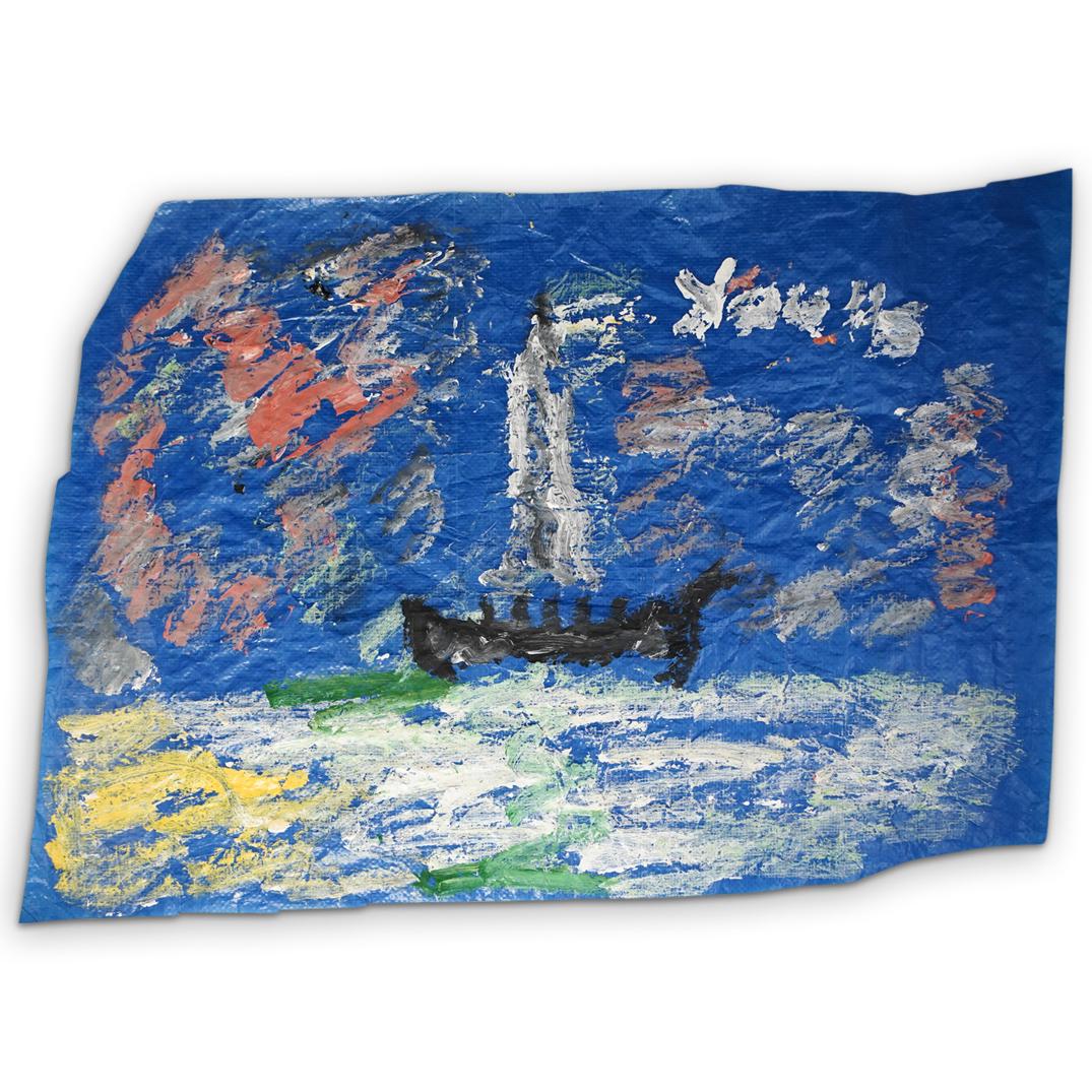 Purvis Young (American 1943-2010) Mixed Media (1 of 5)