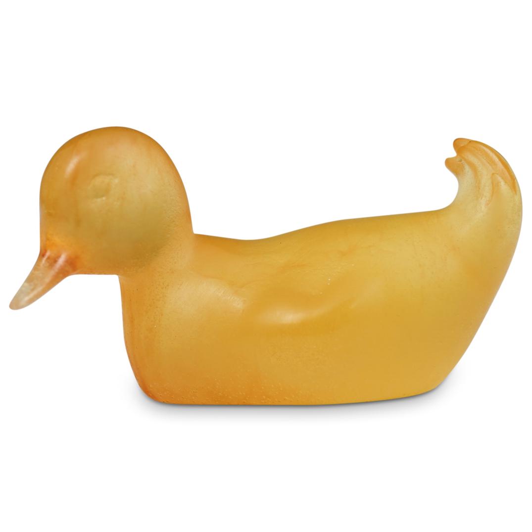 Daum Pate De Verre Crystal Duck Figurine (1 of 4)