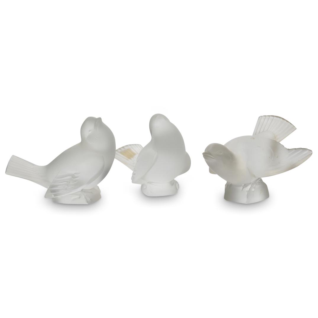 (3 Pcs) Lalique Crystal Dove Figurines (1 of 3)
