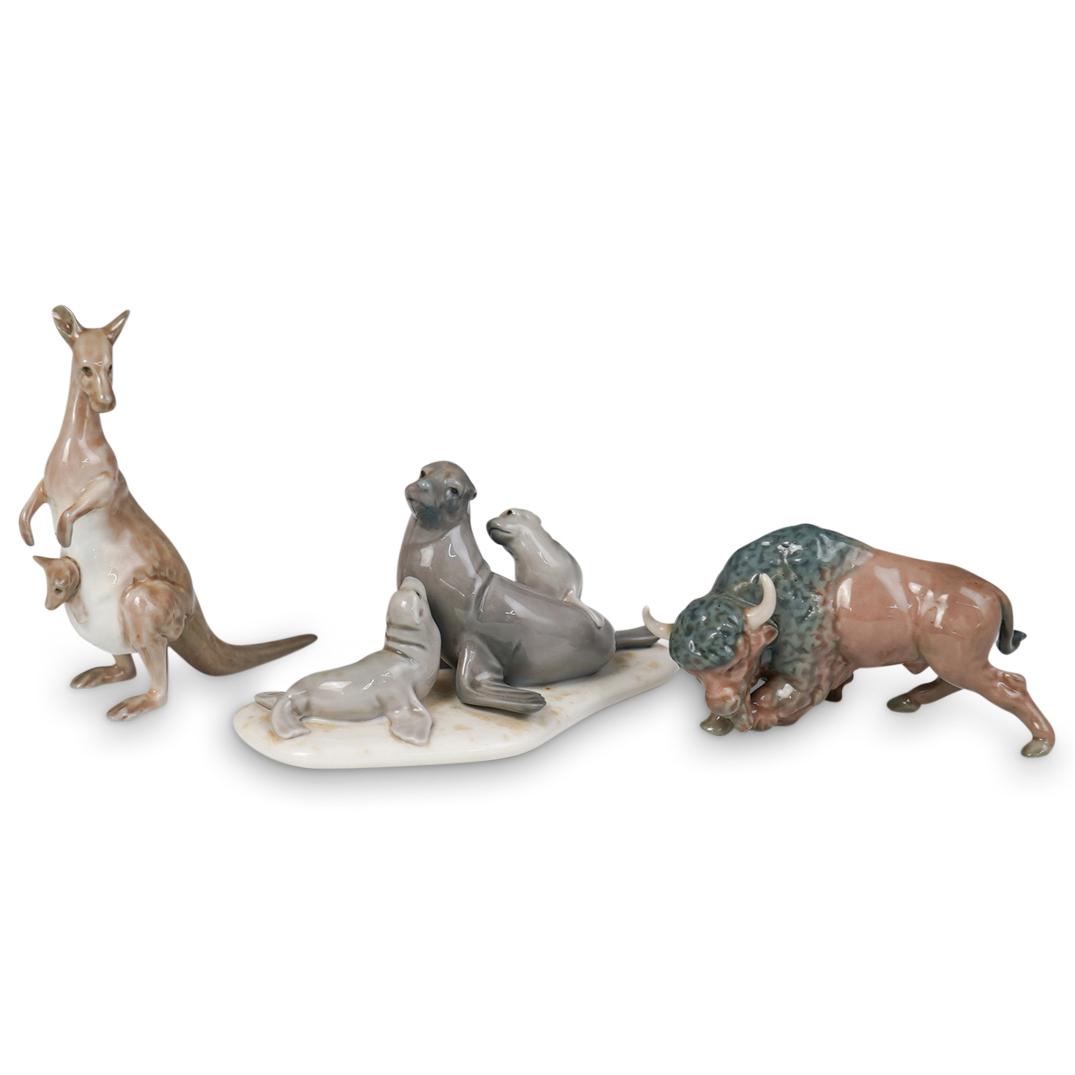 (3 Pc) Lladro Porcelain Animal Grouping (1 of 5)