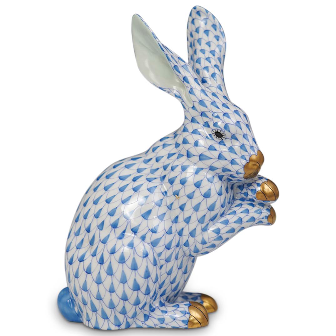 Herend Porcelain Fishnet Rabbit (1 of 4)