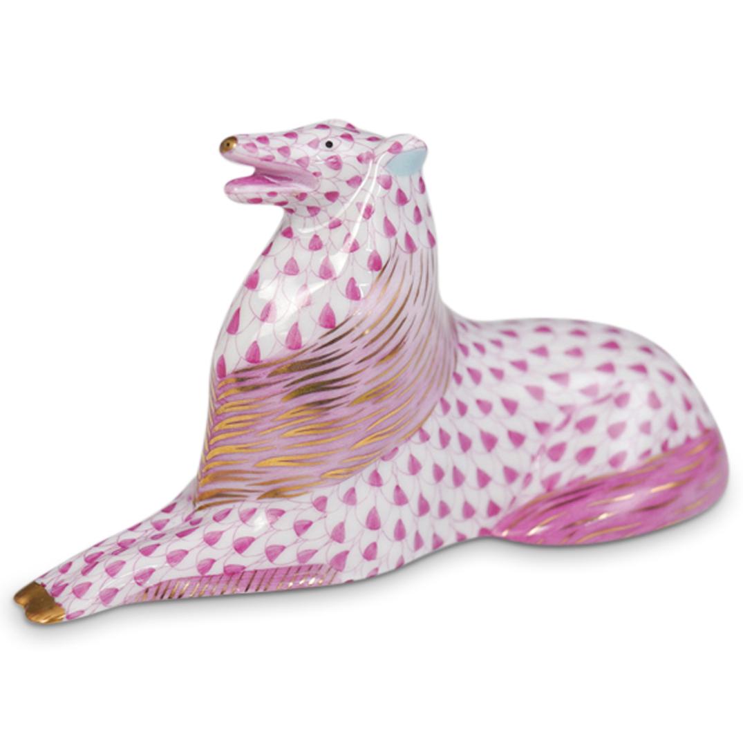 Herend Fishnet Porcelain Collie (1 of 4)
