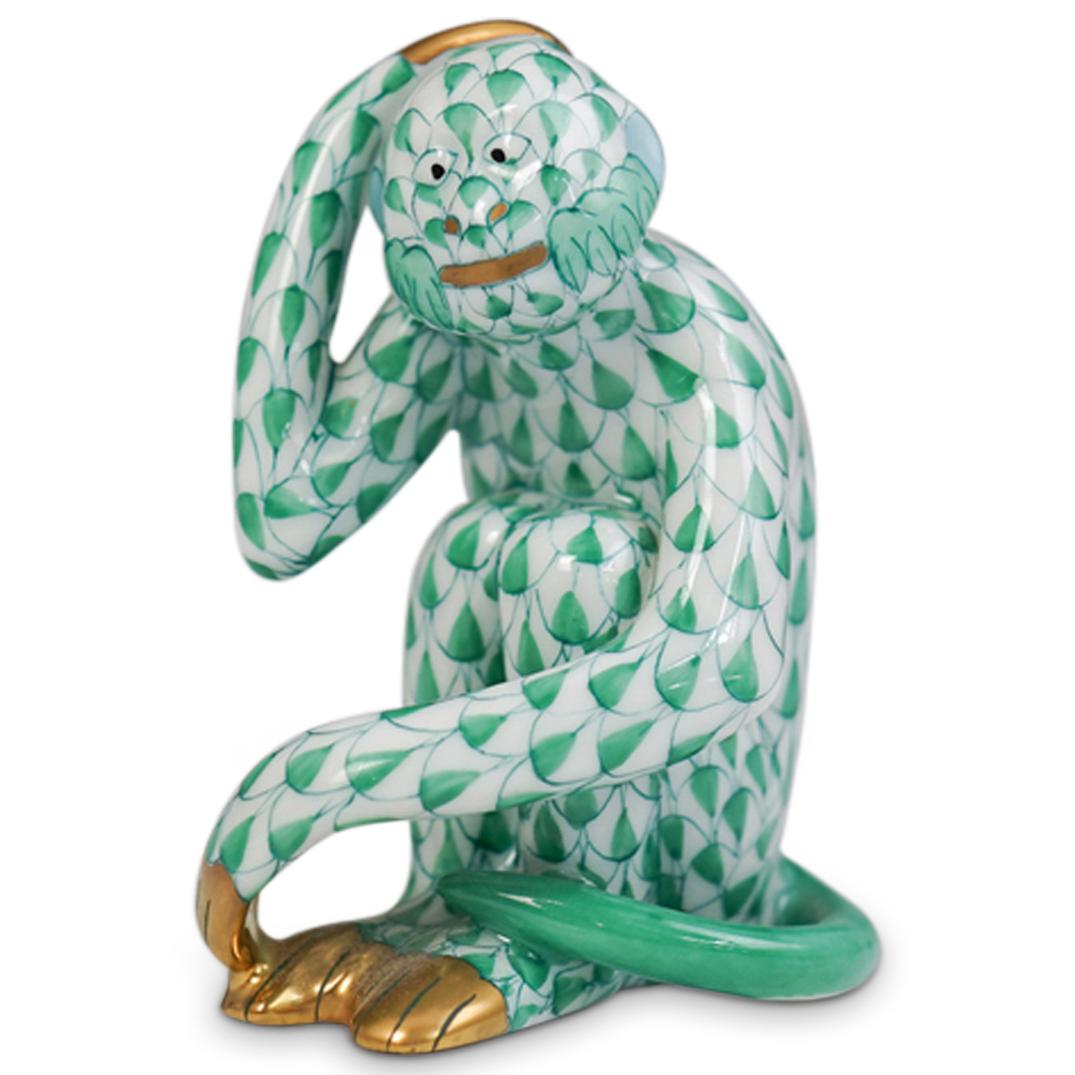 Herend Porcelain Fishnet Monkey (1 of 4)