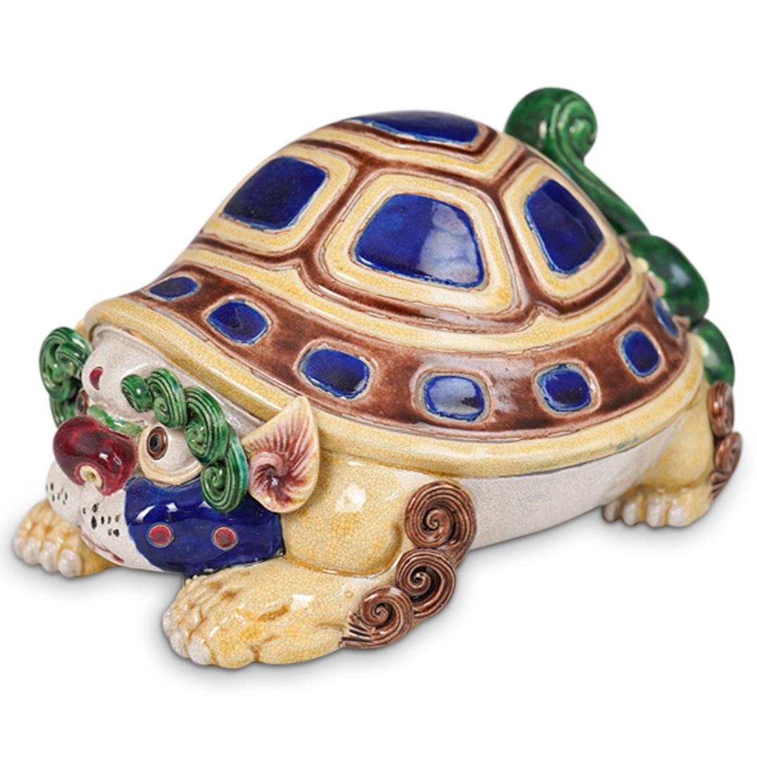 Chinese Ceramic Foo Dog Turtle (1 of 5)