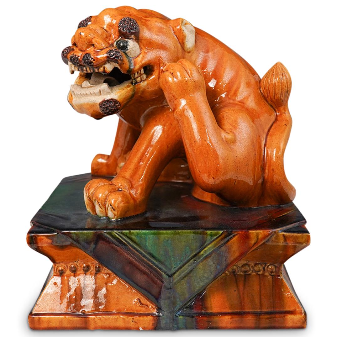 Chinese Terracotta Glazed Foo Dog (1 of 8)