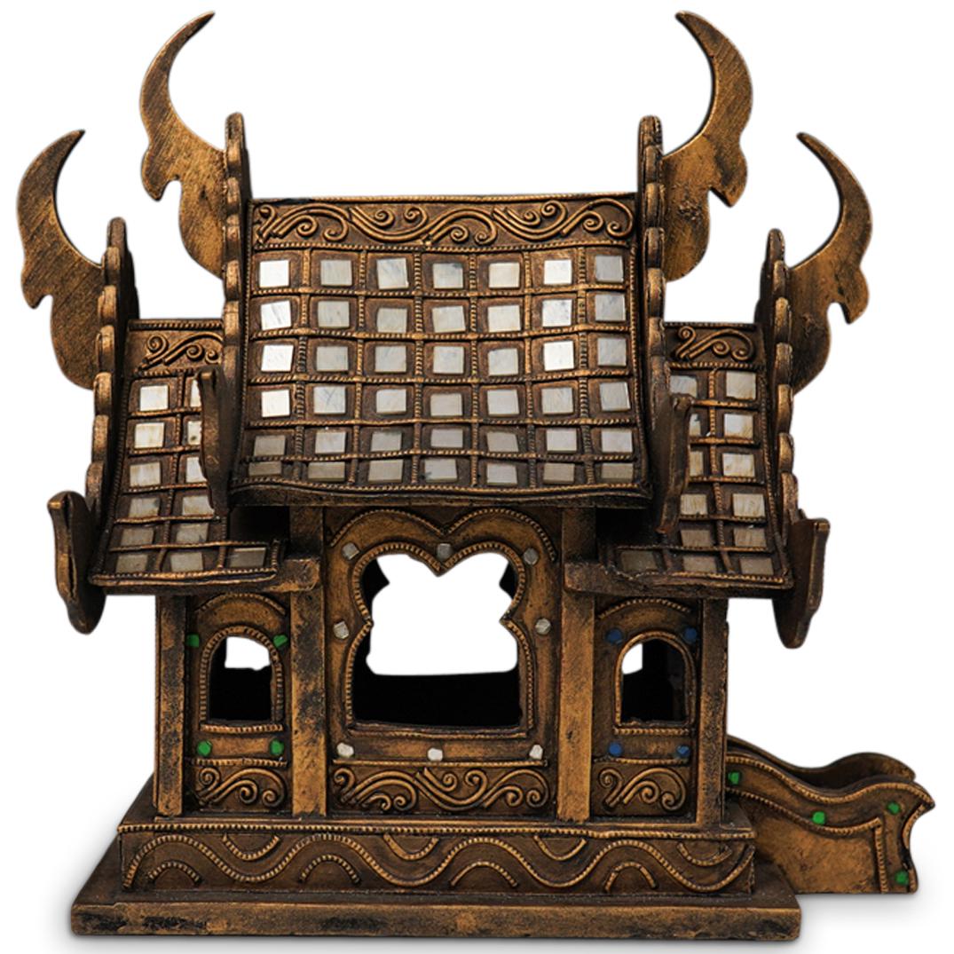 Thai Carved Gilt Wood Spirit House (1 of 3)