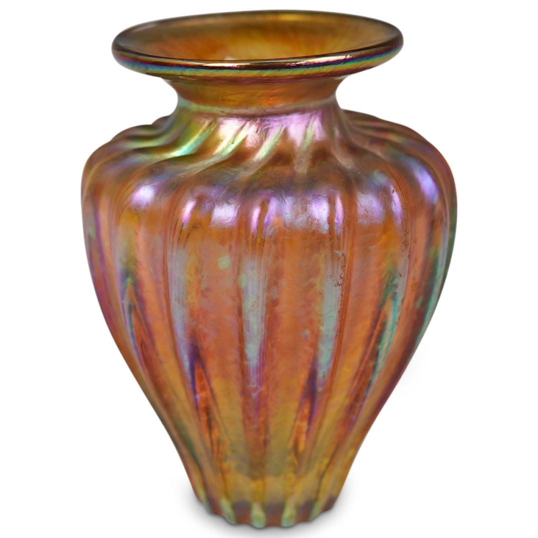 Loetz Style Iridescent Glass Vase (1 of 3)