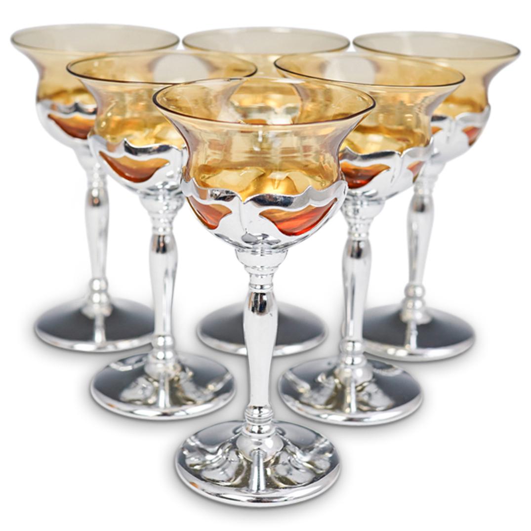 (6 Pcs) Farber Brothers Cocktail Glasses (1 of 5)