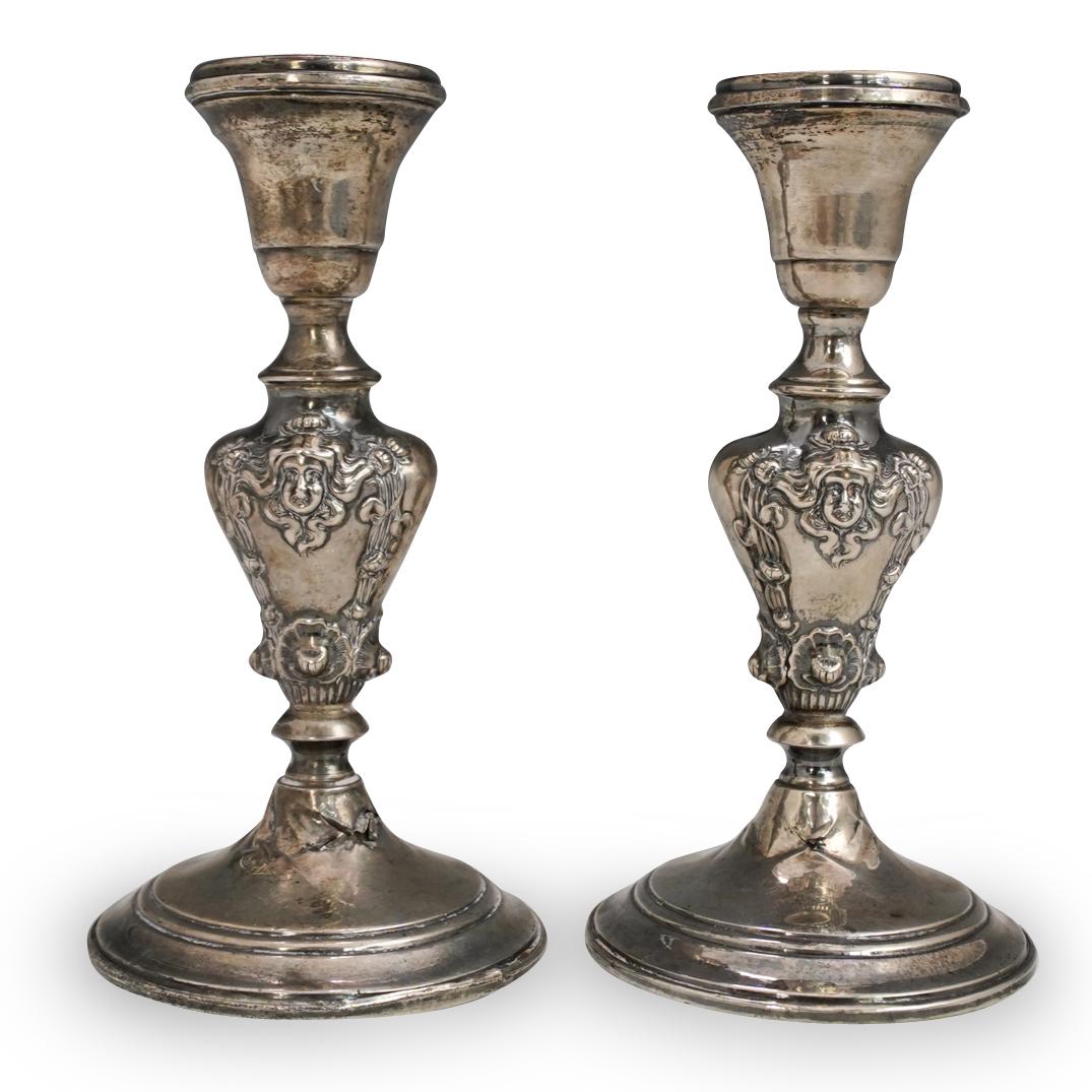 Sterling Silver Weighted Candlesticks (1 of 4)