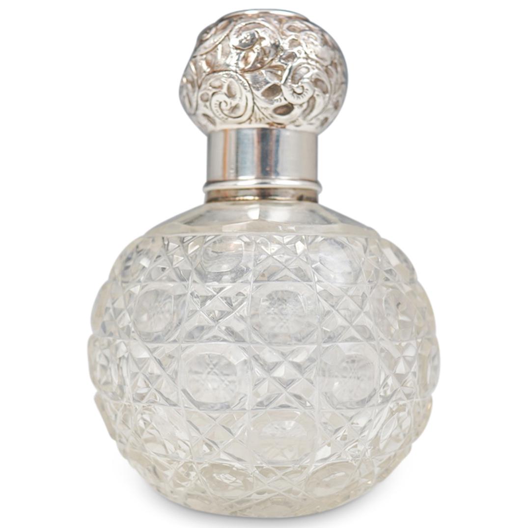 Silver Plated and Crystal Cut Decanter (1 of 3)