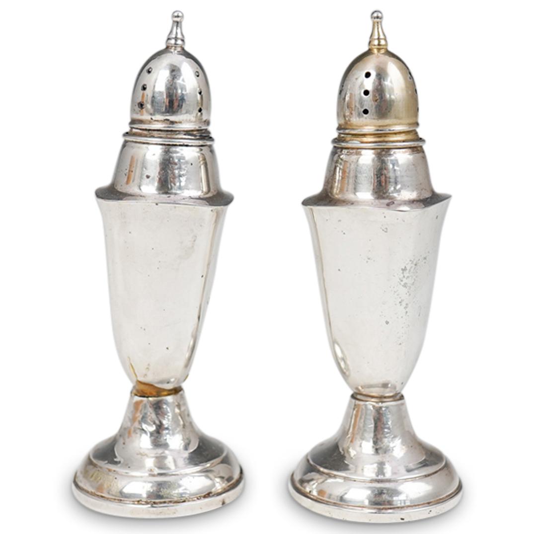 (2 Pc) Sterling Silver Salt and Pepper Shaker Set (1 of 3)