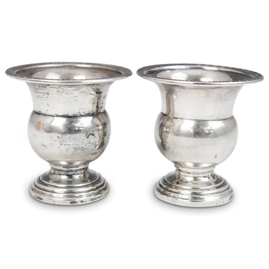 (2 Pc) Set of Sterling Silver Cups (1 of 3)