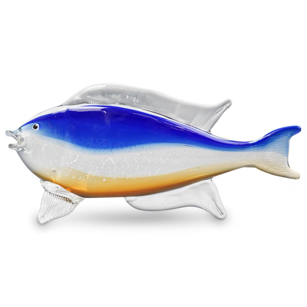 Signed Cenedese Murano Glass Fish Figurine (1 of 4)