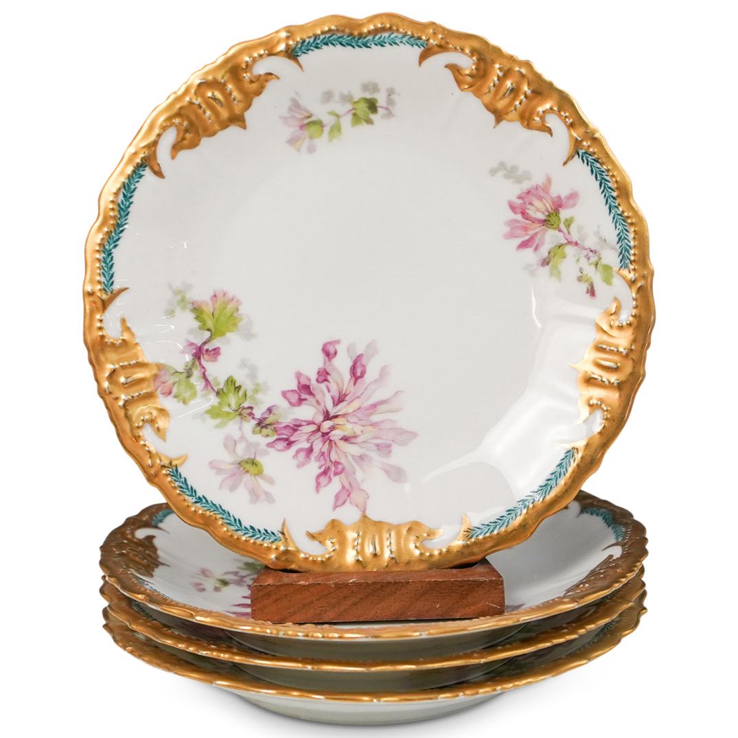 (4 Pc) Limoges Porcelain Plate Set (1 of 4)
