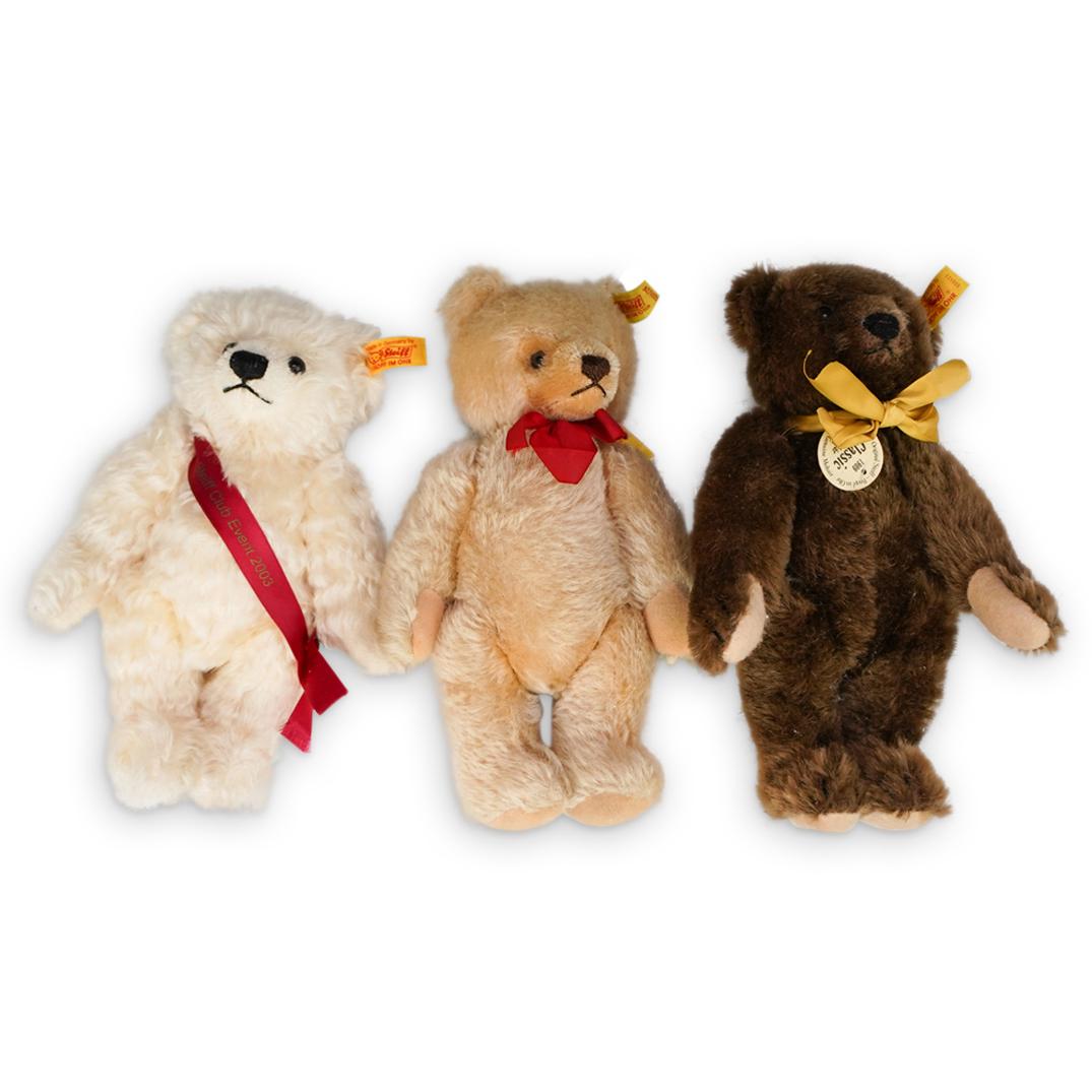 (3 Pc) Collection of Steiff Bears (1 of 8)