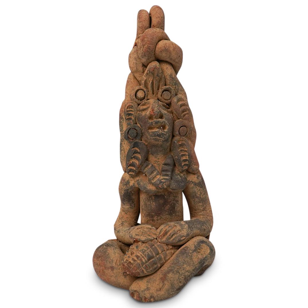 Pre-Columbian Style Figural Statue (1 of 4)