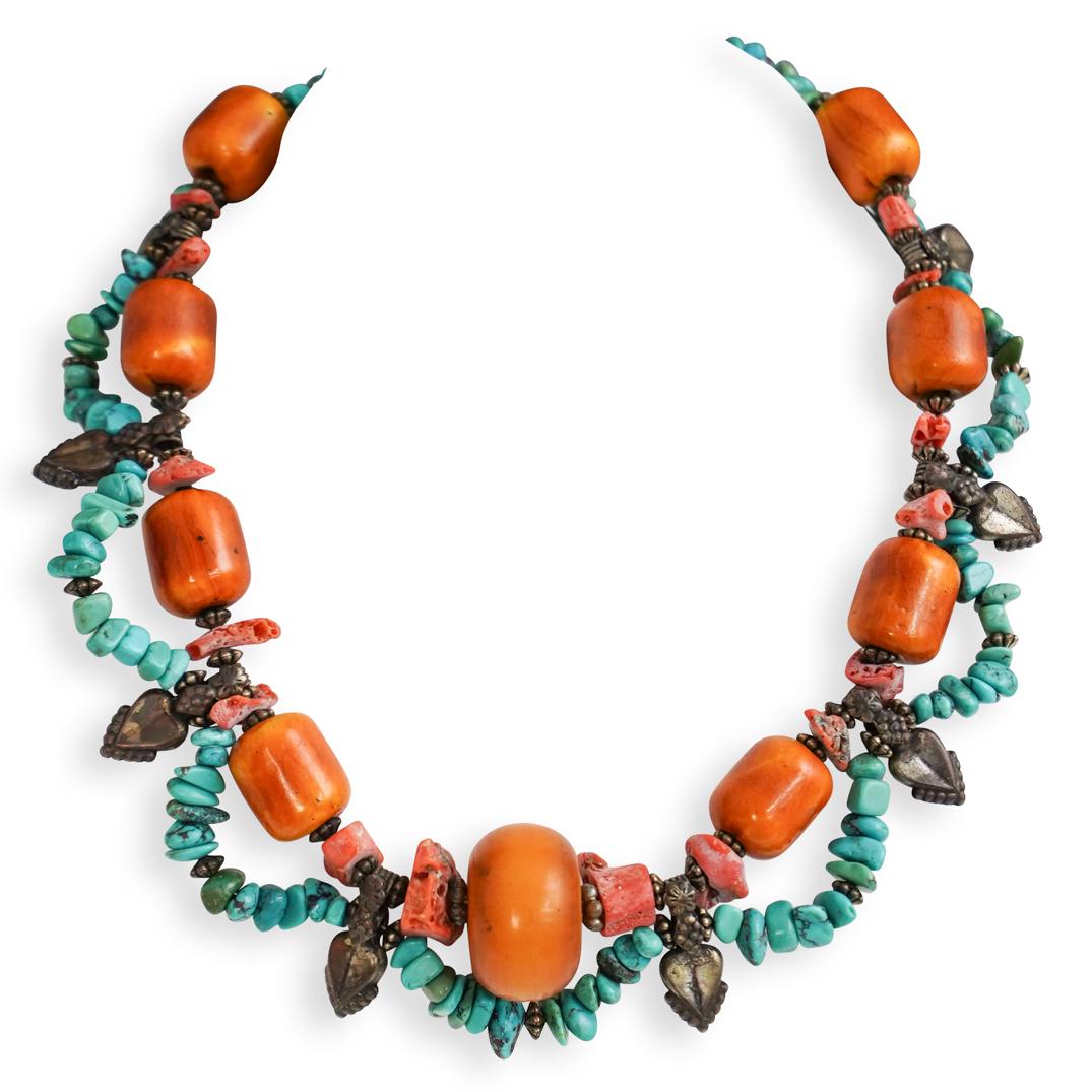 Tibetan Sterling Silver and Semi Precious Stone (1 of 2)