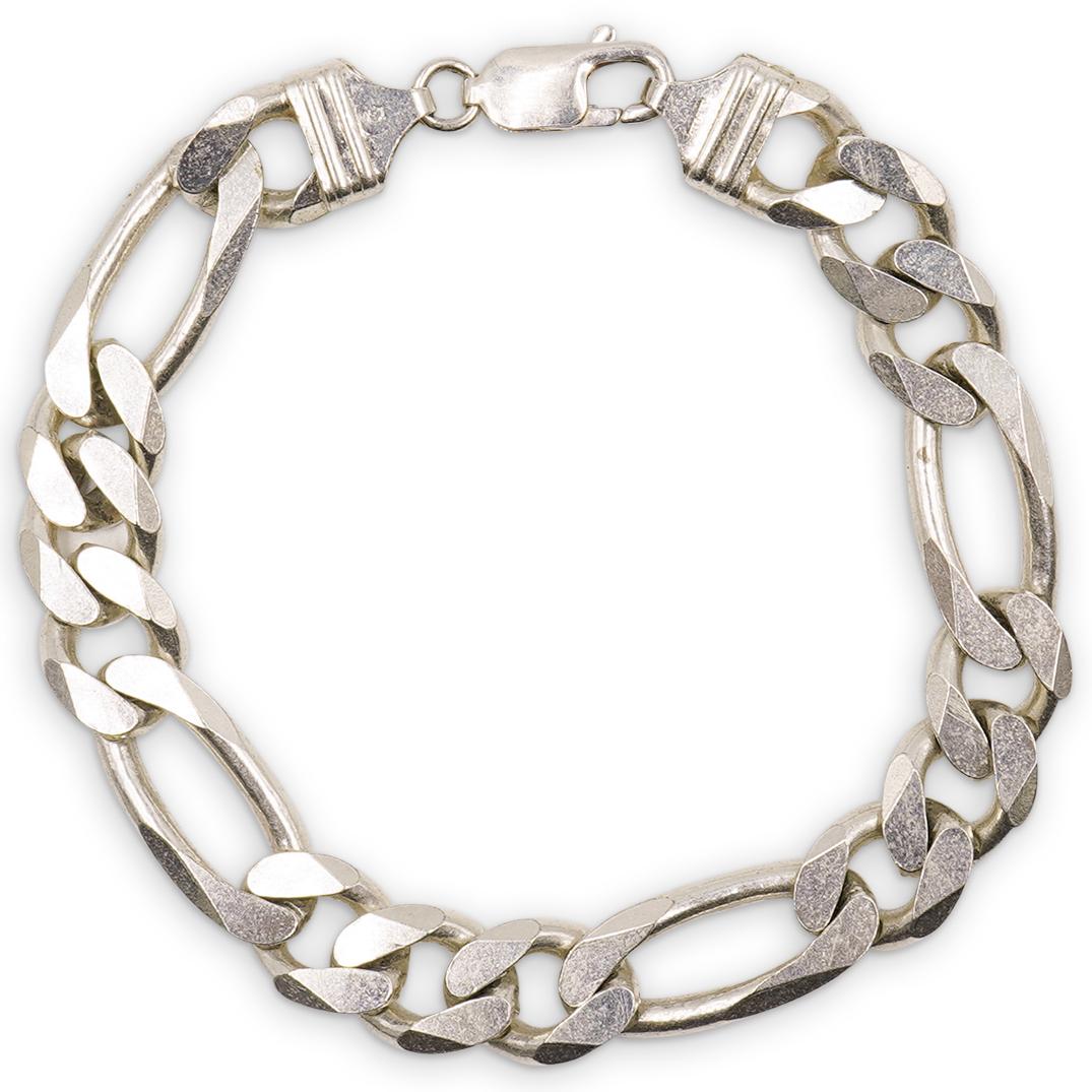 Italian Sterling Silver Chain Link Bracelet (1 of 4)