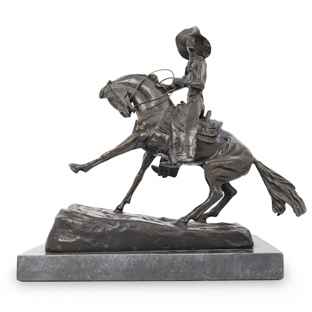 Frederic Remington (American 1861-1909) "Cowboy" Bronze (1 of 5)