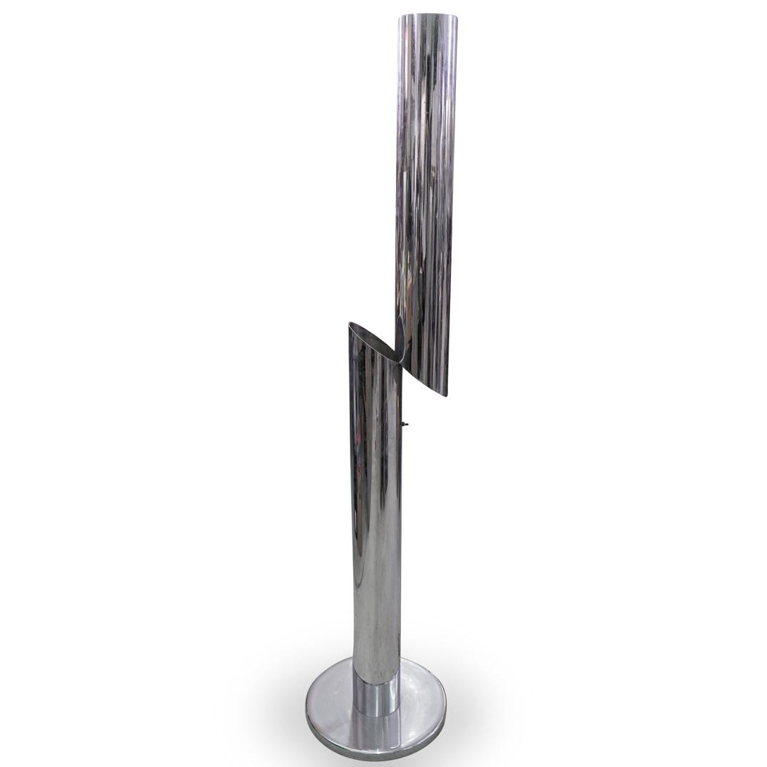 Mid-Century Chrome Floor Lamp (1 of 6)