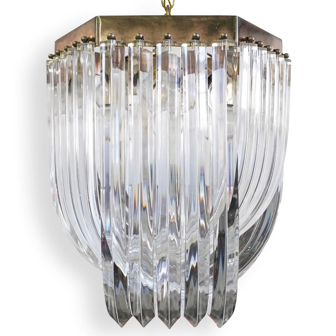 Mid-Century Lucite Chandelier (1 of 6)