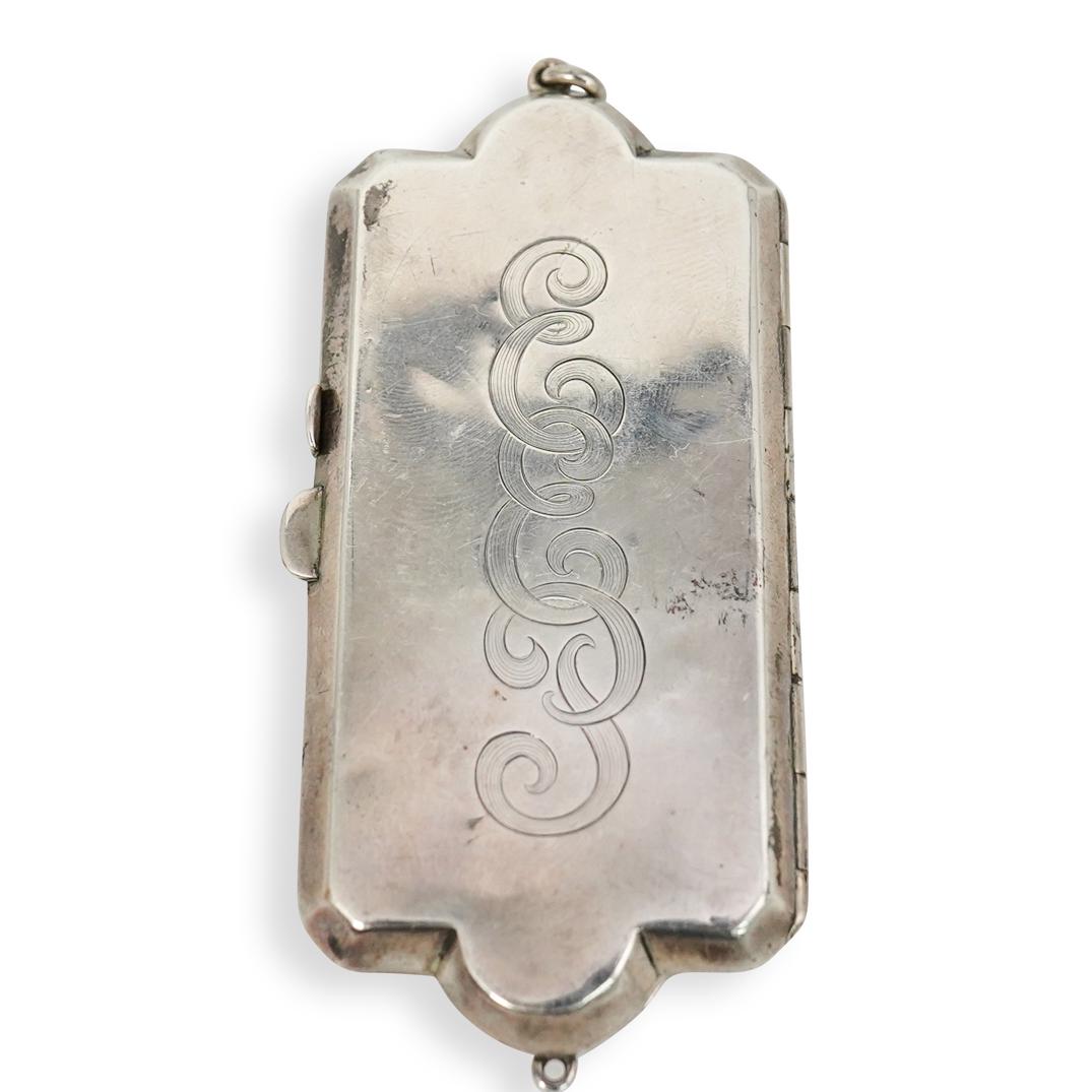 14Kt Vermeil Sterling Compact Case: DESCRIPTION: A 14kt vermeil sterling compact case. Features 14kt vermeil sterling foundation with hammered design. Monogrammed "1961" on front with machined gold accents. Interior opens to reveal a mi