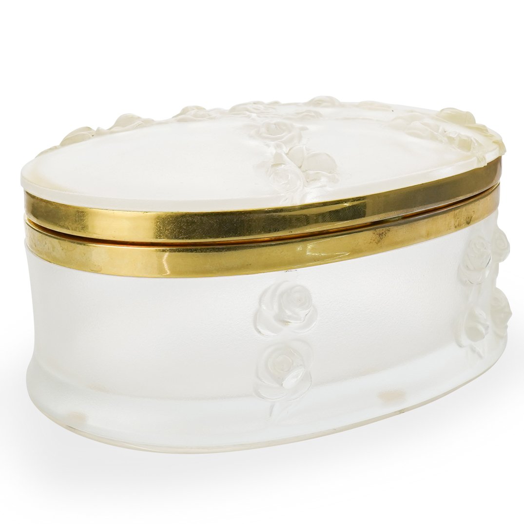Lalique "Copella" Oval Vanity Box (1 of 3)