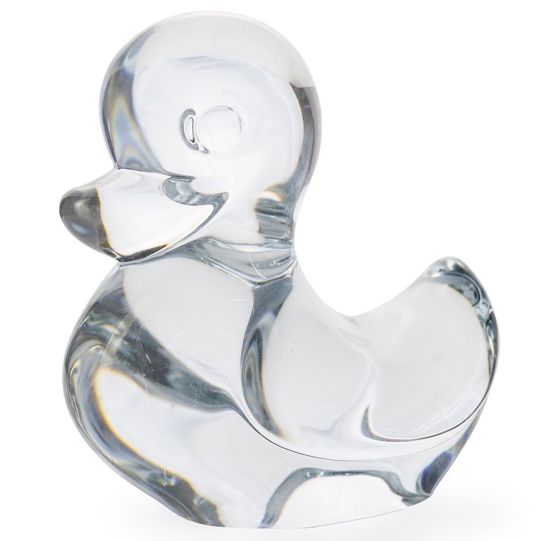 Daum Crystal Duck Figurine (1 of 3)
