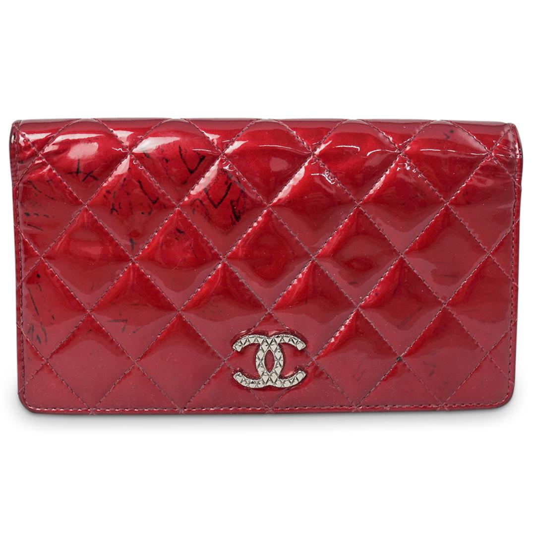 Chanel Red Patent Leather Wallet (1 of 6)