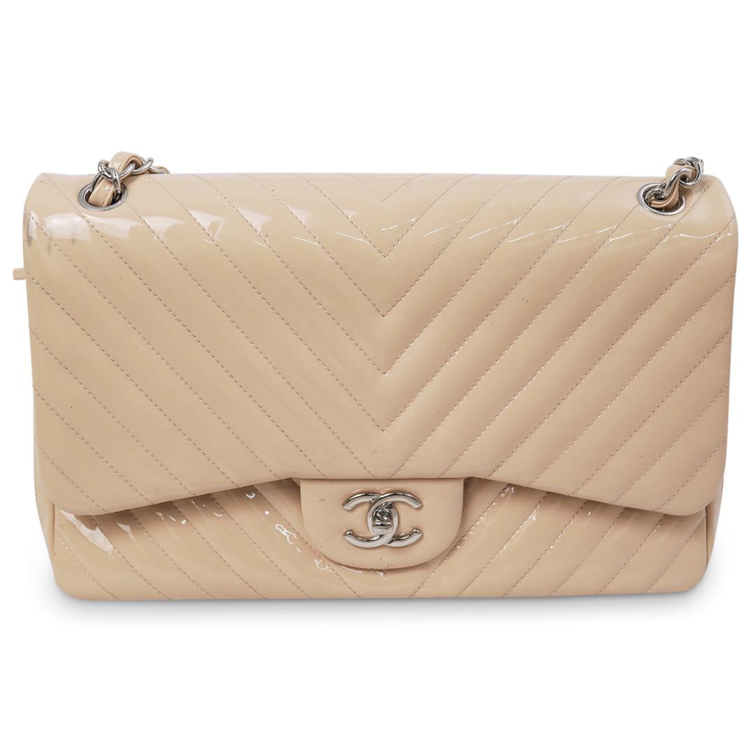 Chanel Double Flap Chevron Bag (1 of 9)