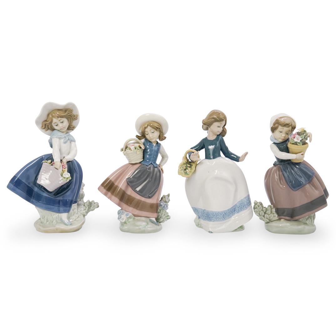 (4 Pc) Lladro Porcelain Figurines (1 of 6)