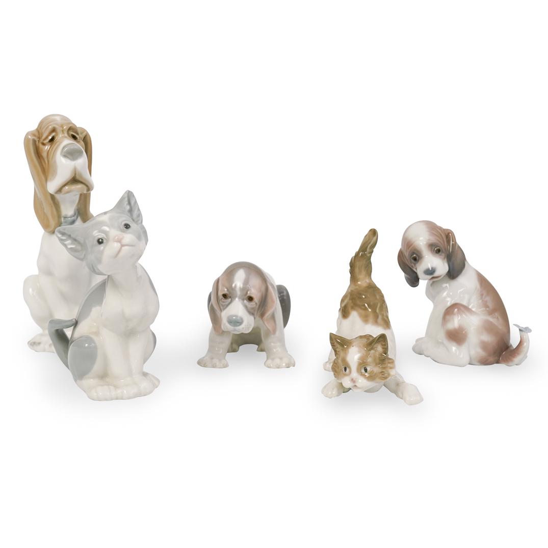 (5 Pc) Lladro Porcelain Figurines (1 of 8)