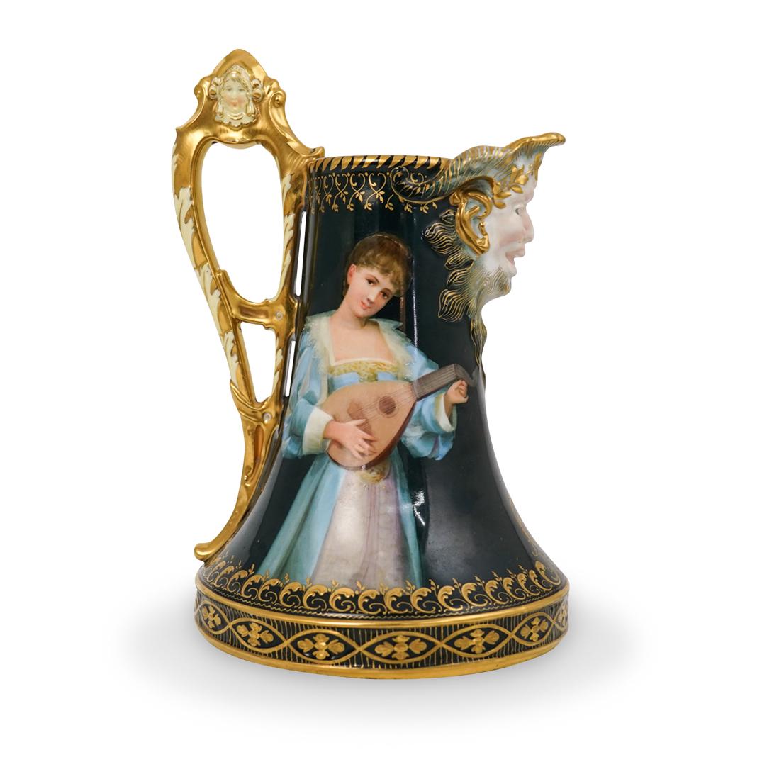 Royal Vienna Signed Porcelain Pitcher (1 of 8)