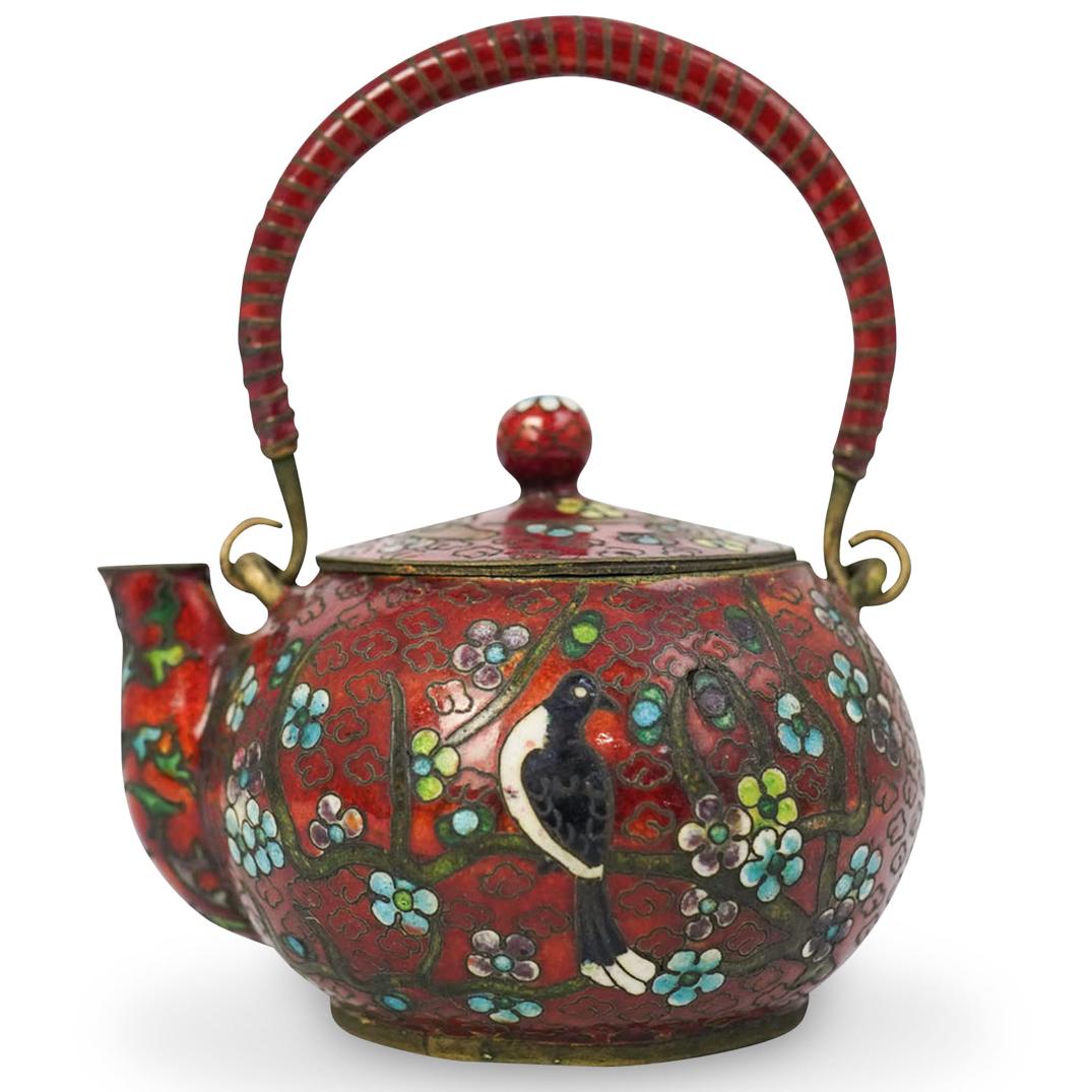 Chinese Enamel Teapot (1 of 3)
