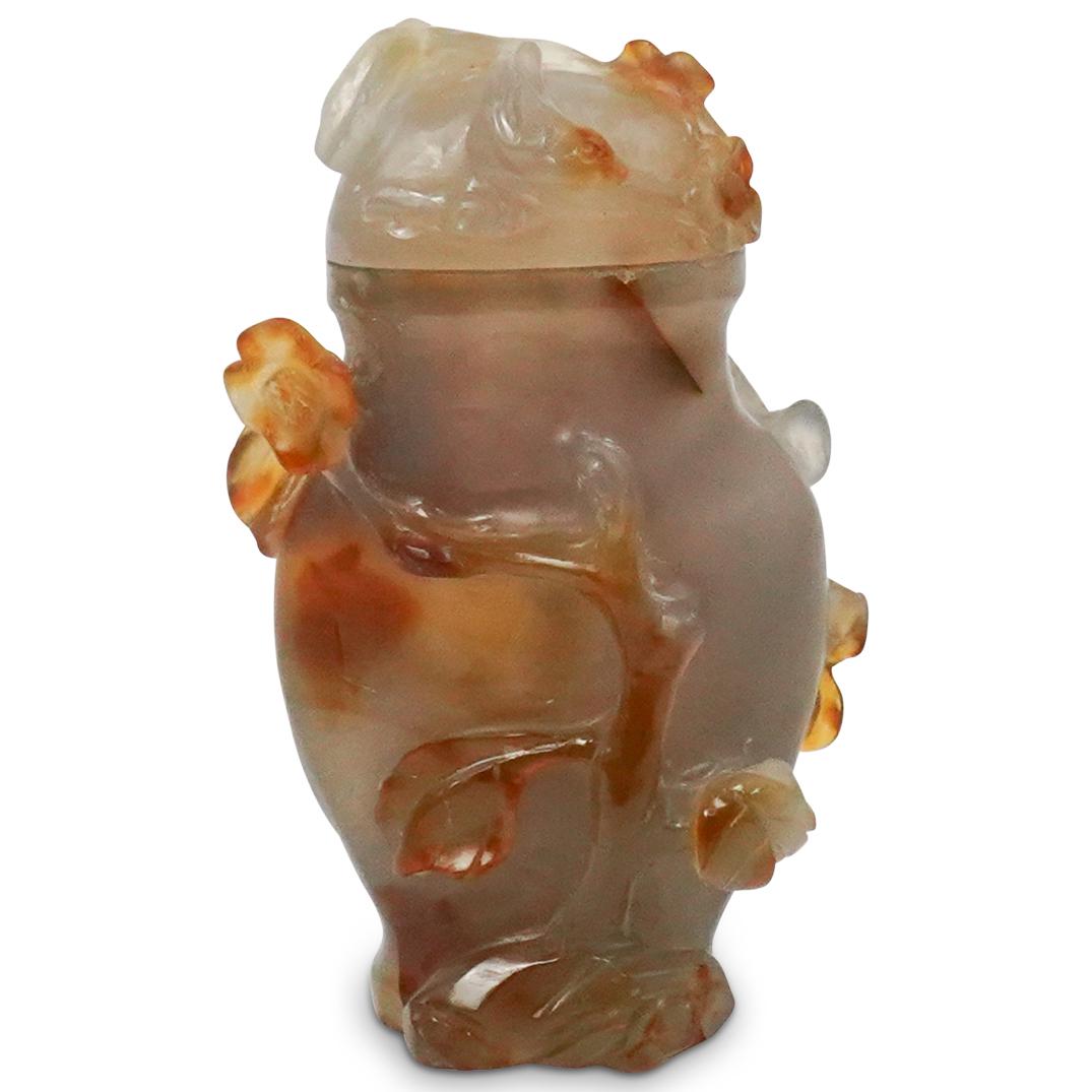 Chinese Carved Agate Urn (1 of 4)