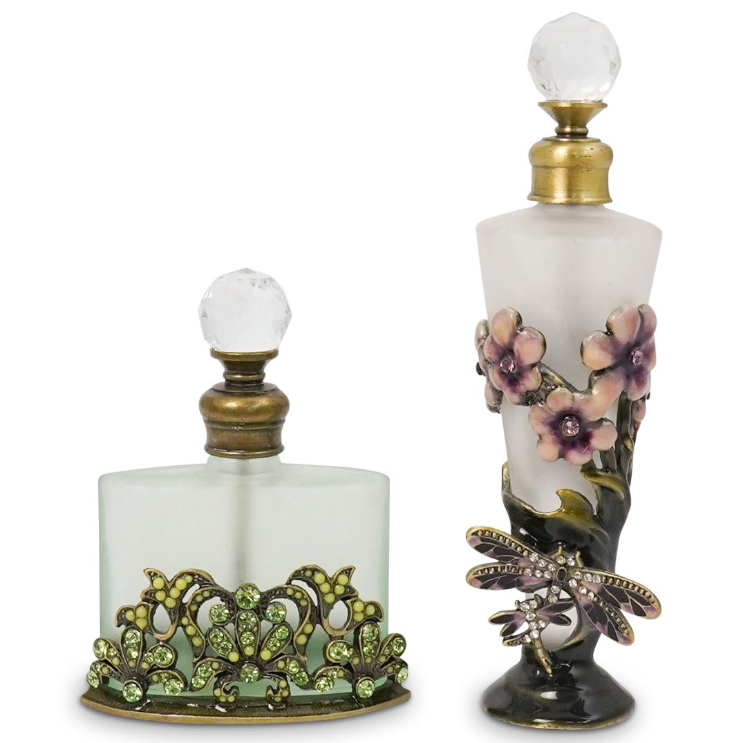 (2 Pc) Jay Strongwater Style Perfume Bottles (1 of 4)