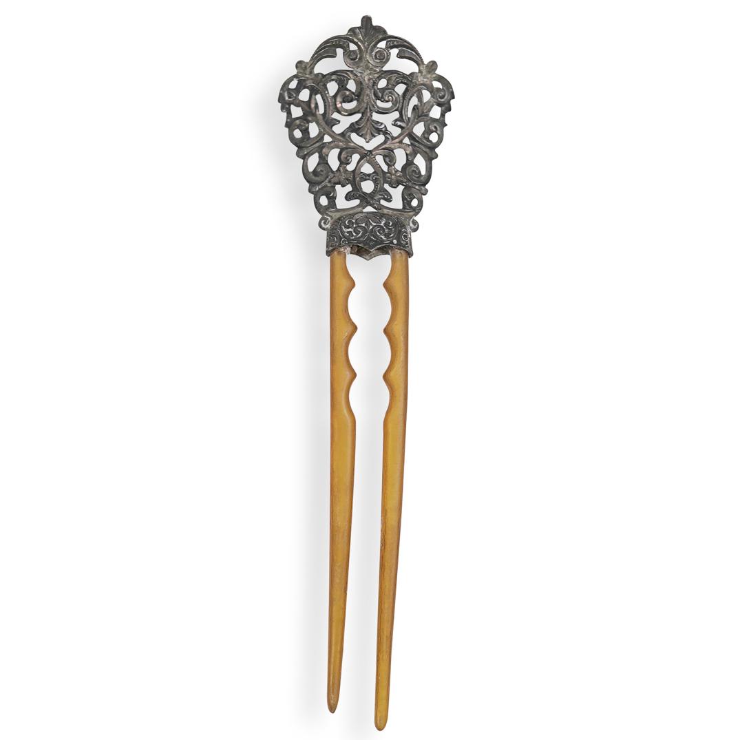 Antique Sterling Hair Pin (1 of 2)