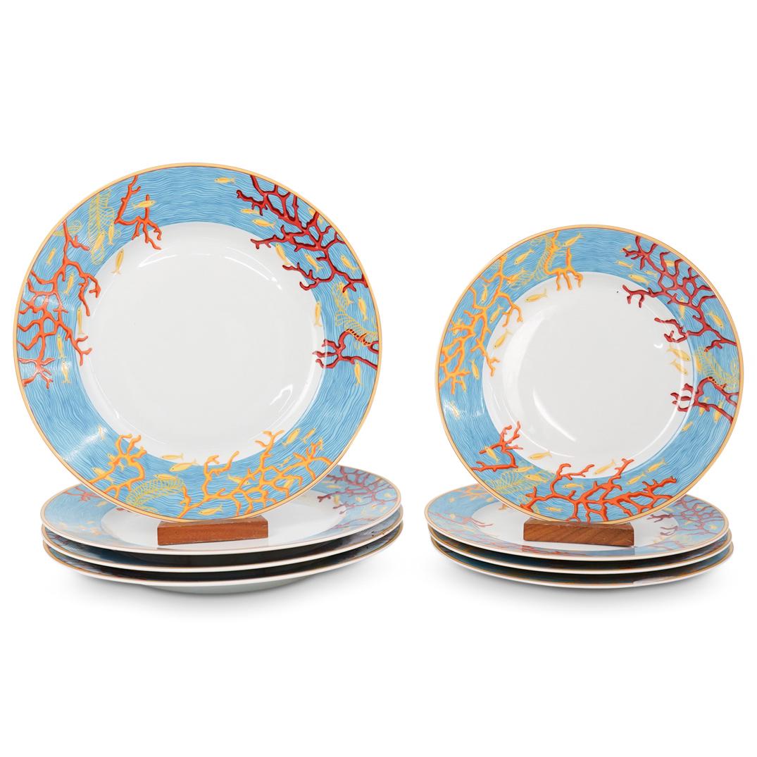 (8 Pc) Haviland Limoges "Oceane" Porcelain Set (1 of 4)