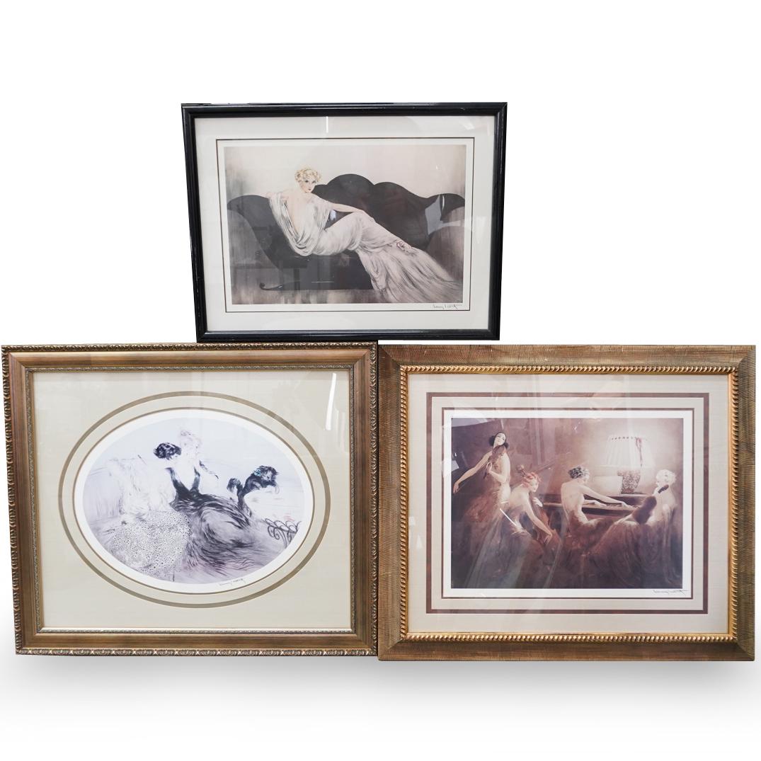 (3 Pc) Set of Louis Icart Offset Lithographs (1 of 7)