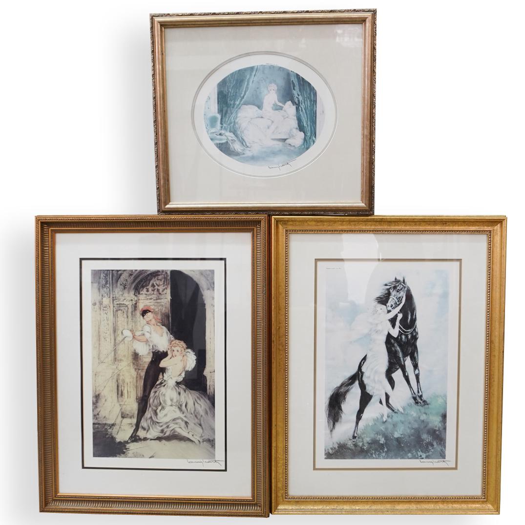 (3 Pc) Set of Louis Icart Offset Lithographs (1 of 7)