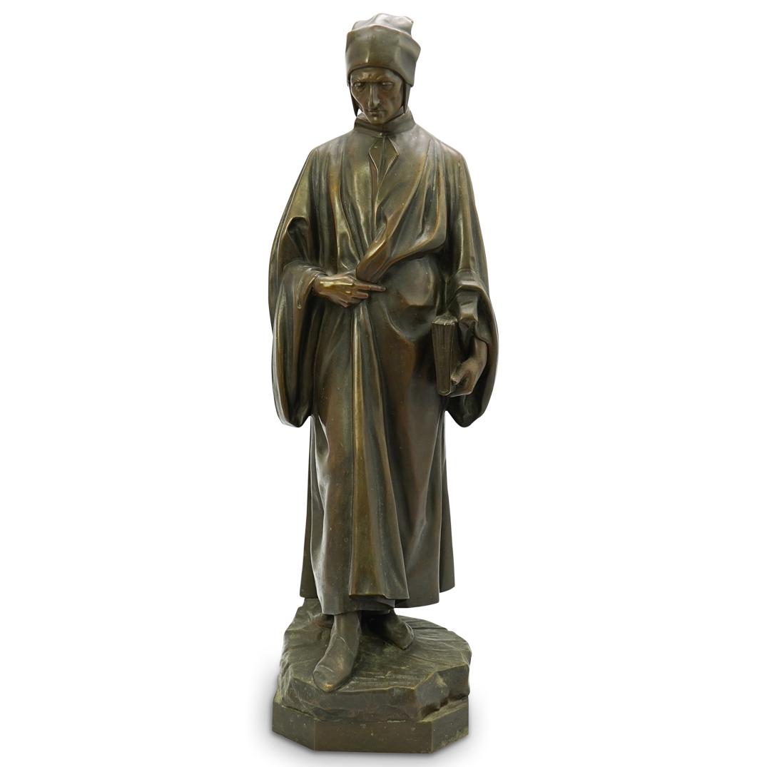 A. Faguelle "Dante" Bronze Staue (1 of 6)