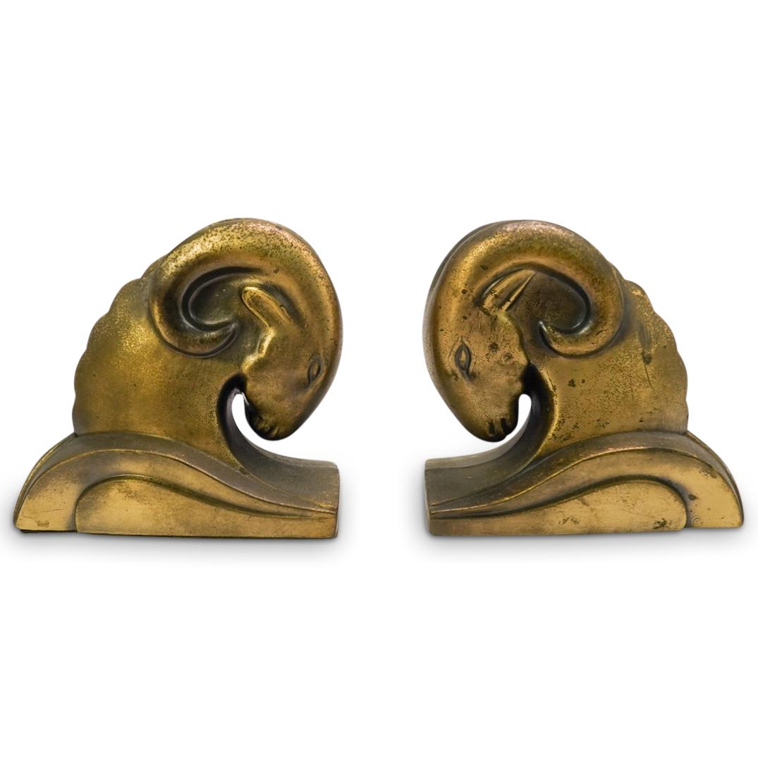 Art Deco Ram Bookends (1 of 3)