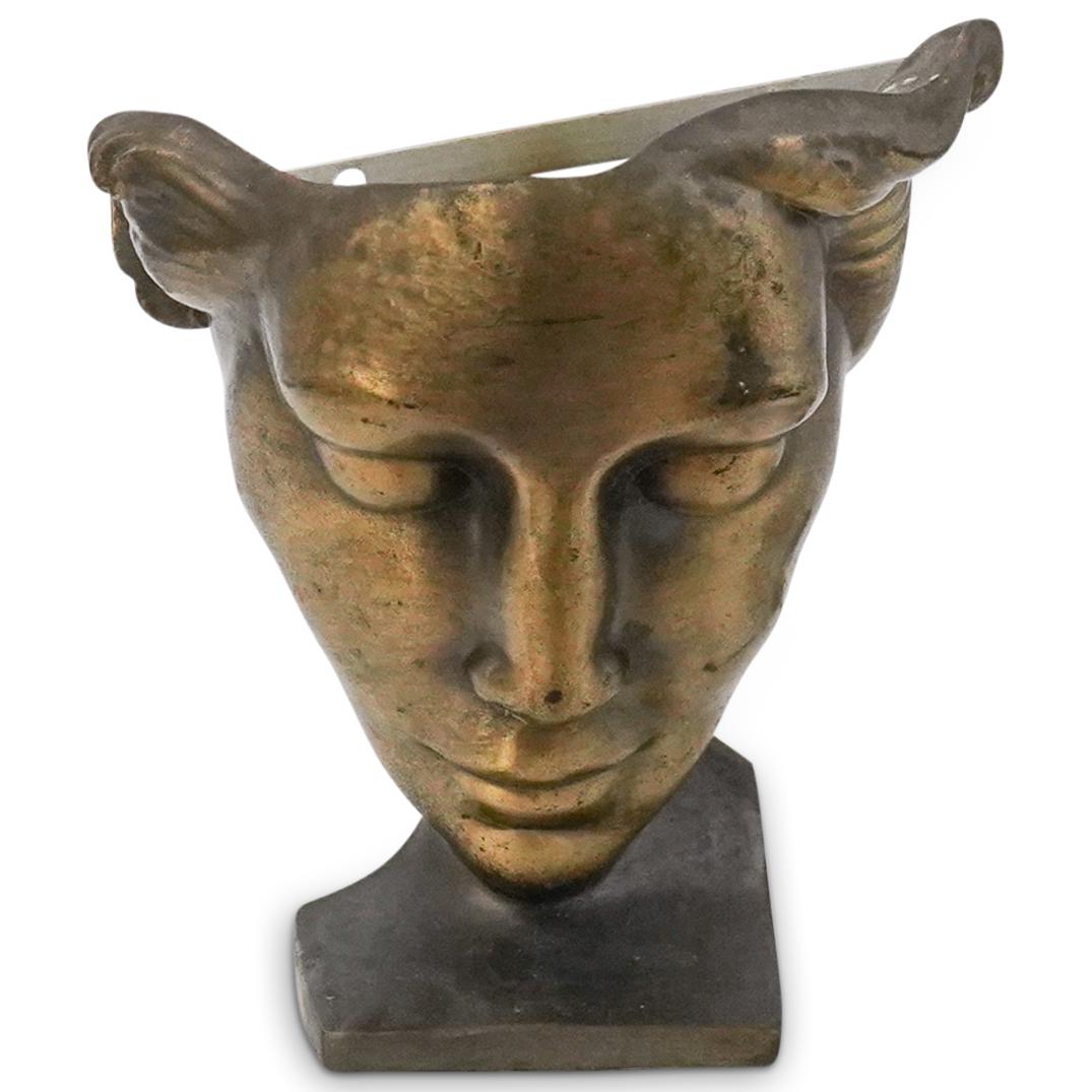 Frankart Deco Sarsaparilla Nymph Face Wall Sconce (1 of 5)
