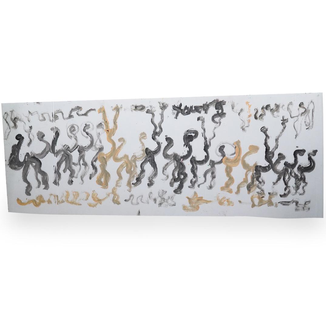 Purvis Young (American 1943-2010) Mixed Media Painting (1 of 5)