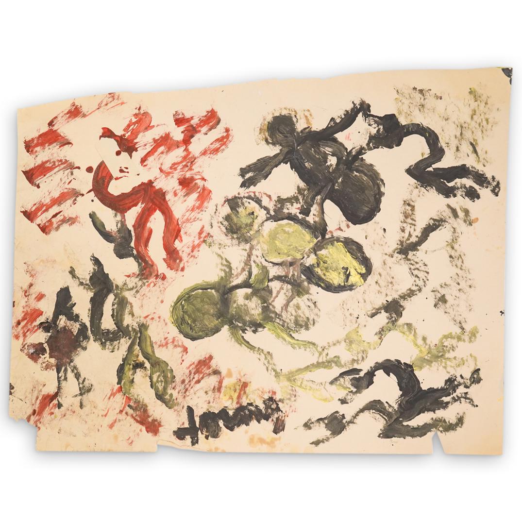Purvis Young (American 1943-2010) Painting on Paper (1 of 3)