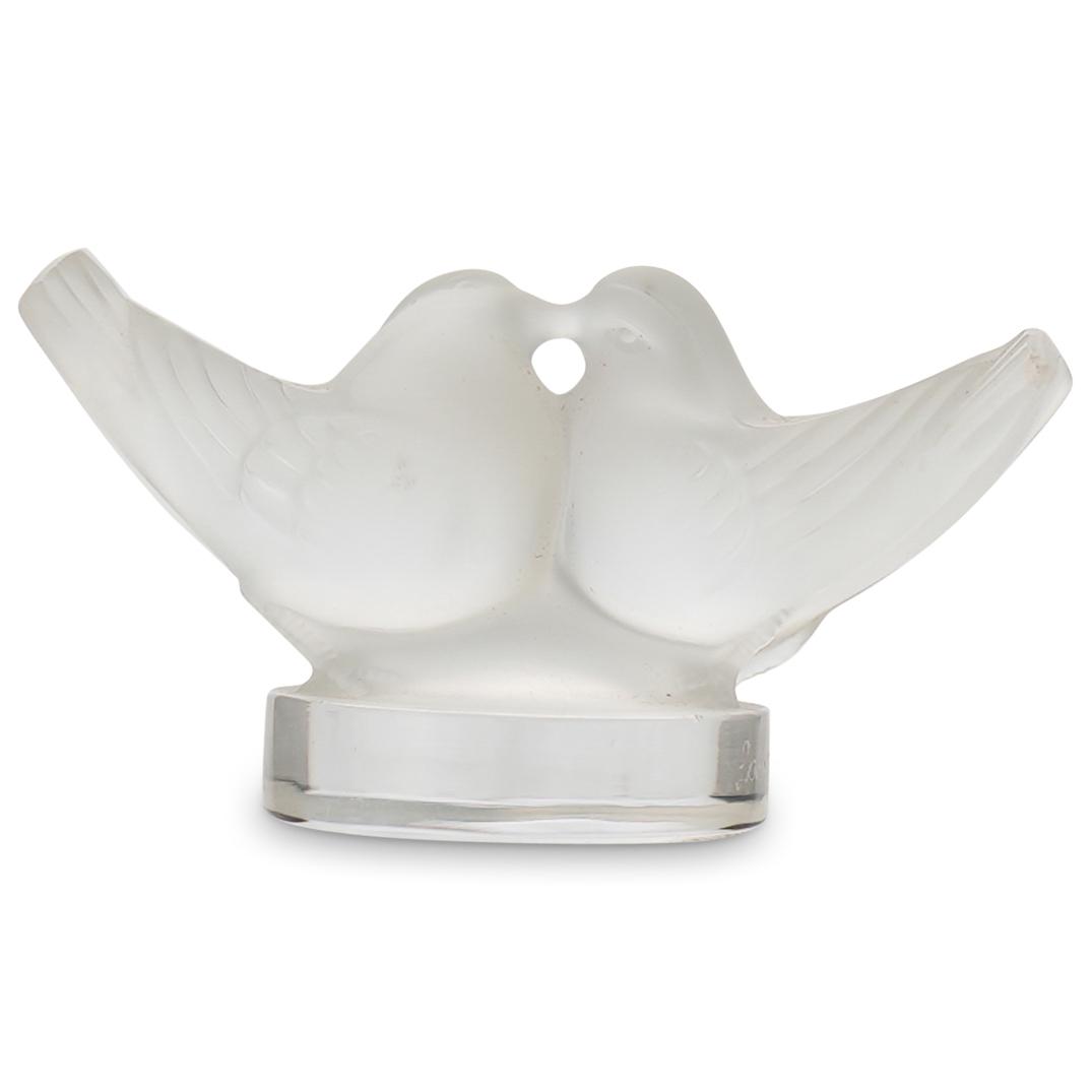 Lalique Crystal Love Birds Paperweight (1 of 4)