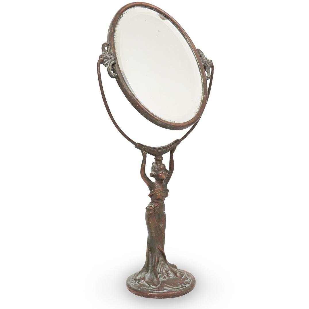 Art Deco Bronze Vanity Mirror (1 of 3)